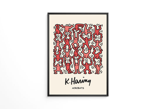 Acrobat Keith Haring Poster