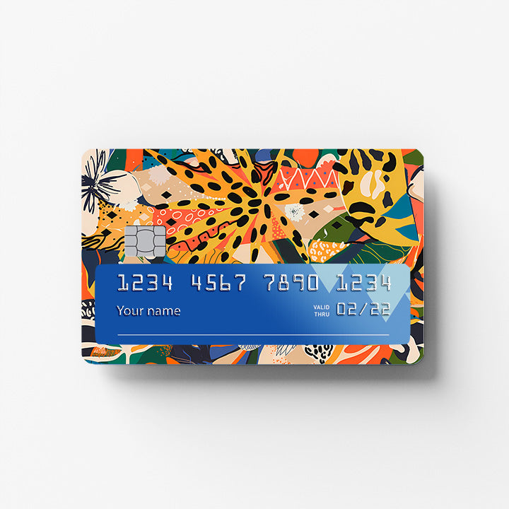 African Exotic Credit Card Sticker