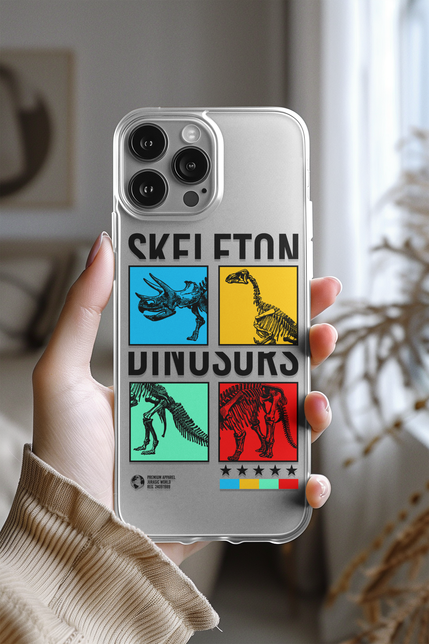 Skelton Dinasaur Phone Case