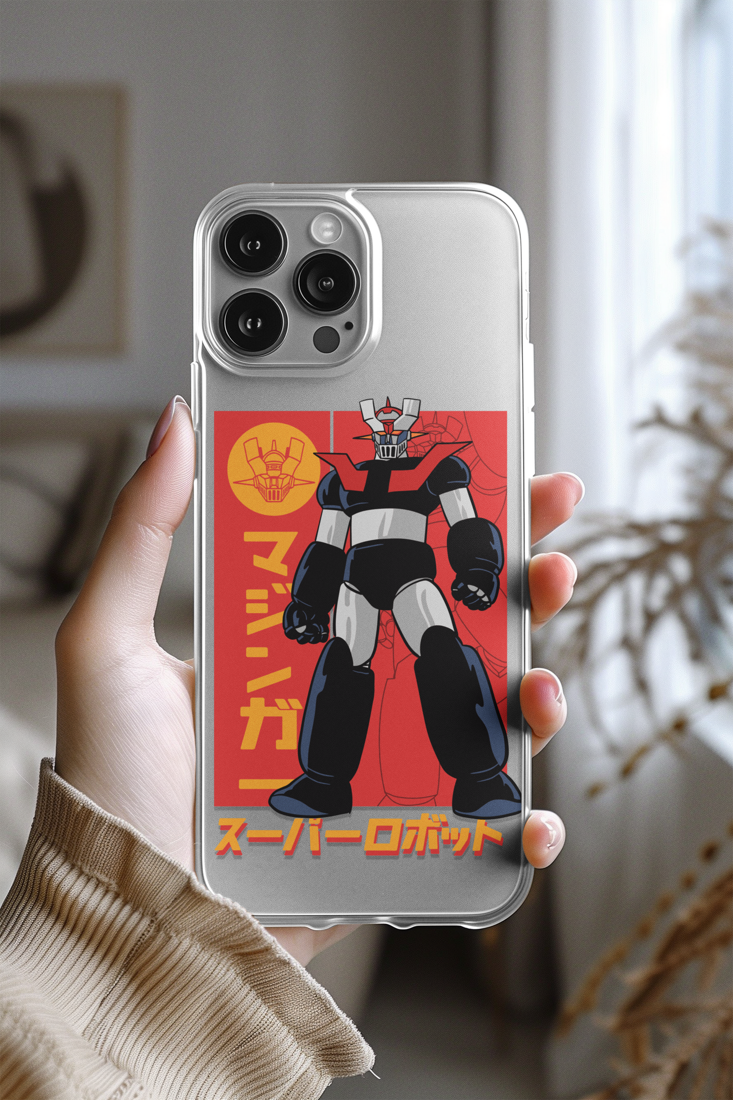 Mazinger z stand Phone Case