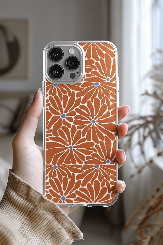 D Orange Bloom Phone Case