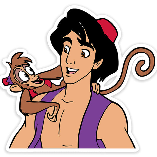 Aladdin & Abu Sticker