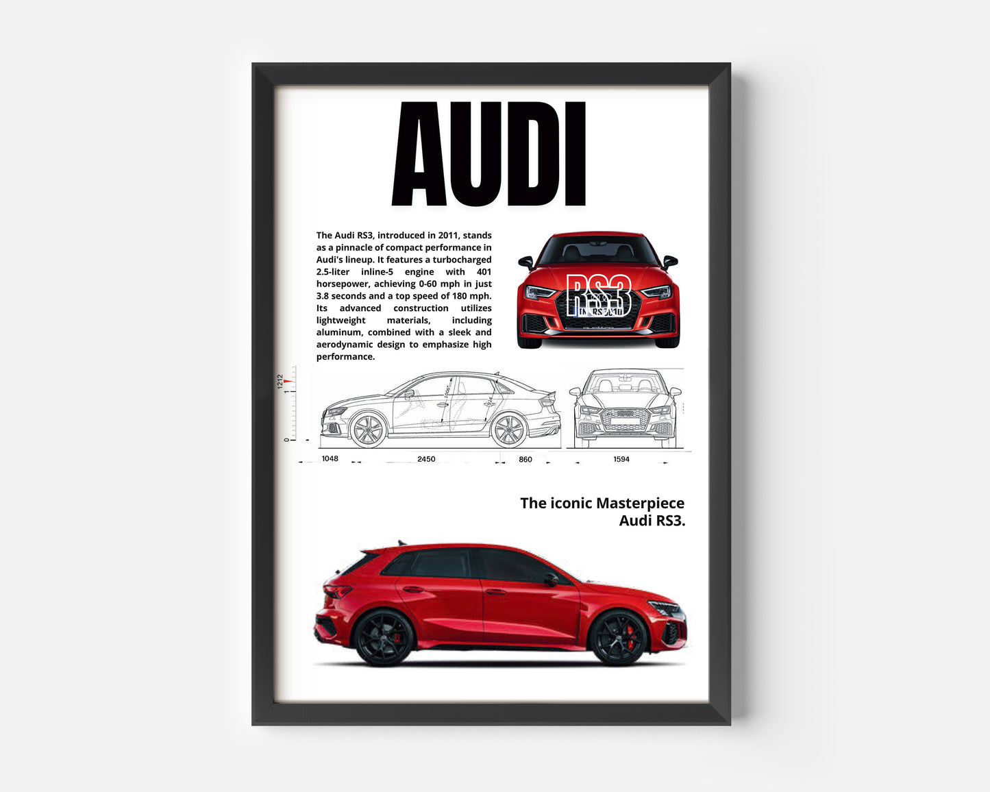 Audi RS 3 Poster