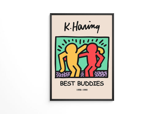 Best Buddies Keith Haring Poster