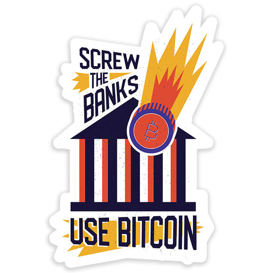 Use Bit Coin Sticker