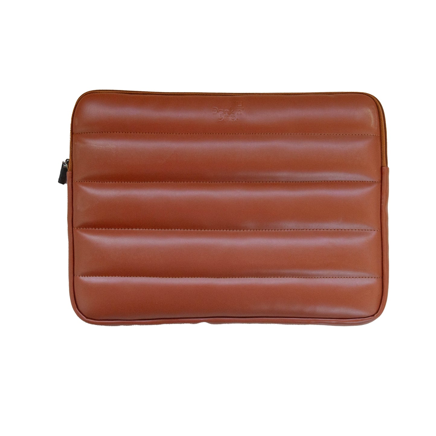 Buff Leather Laptop Sleeve Coffee Brown