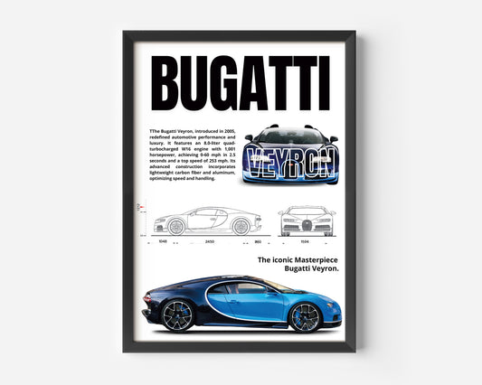 Bugatti Veyron Poster