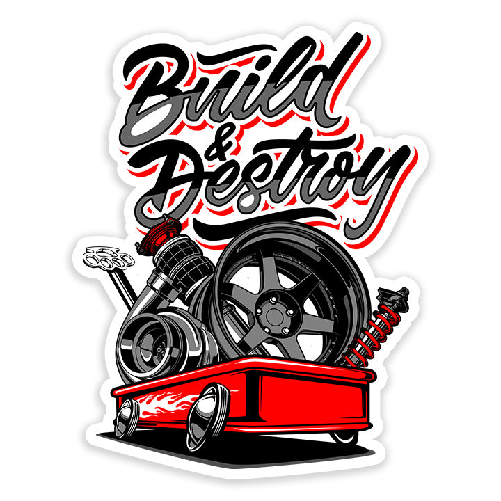 Build & Destroy Sticker