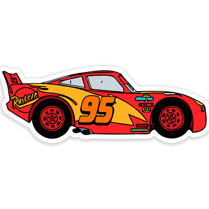 Lightning McQueen side Sticker – Dank N Drip