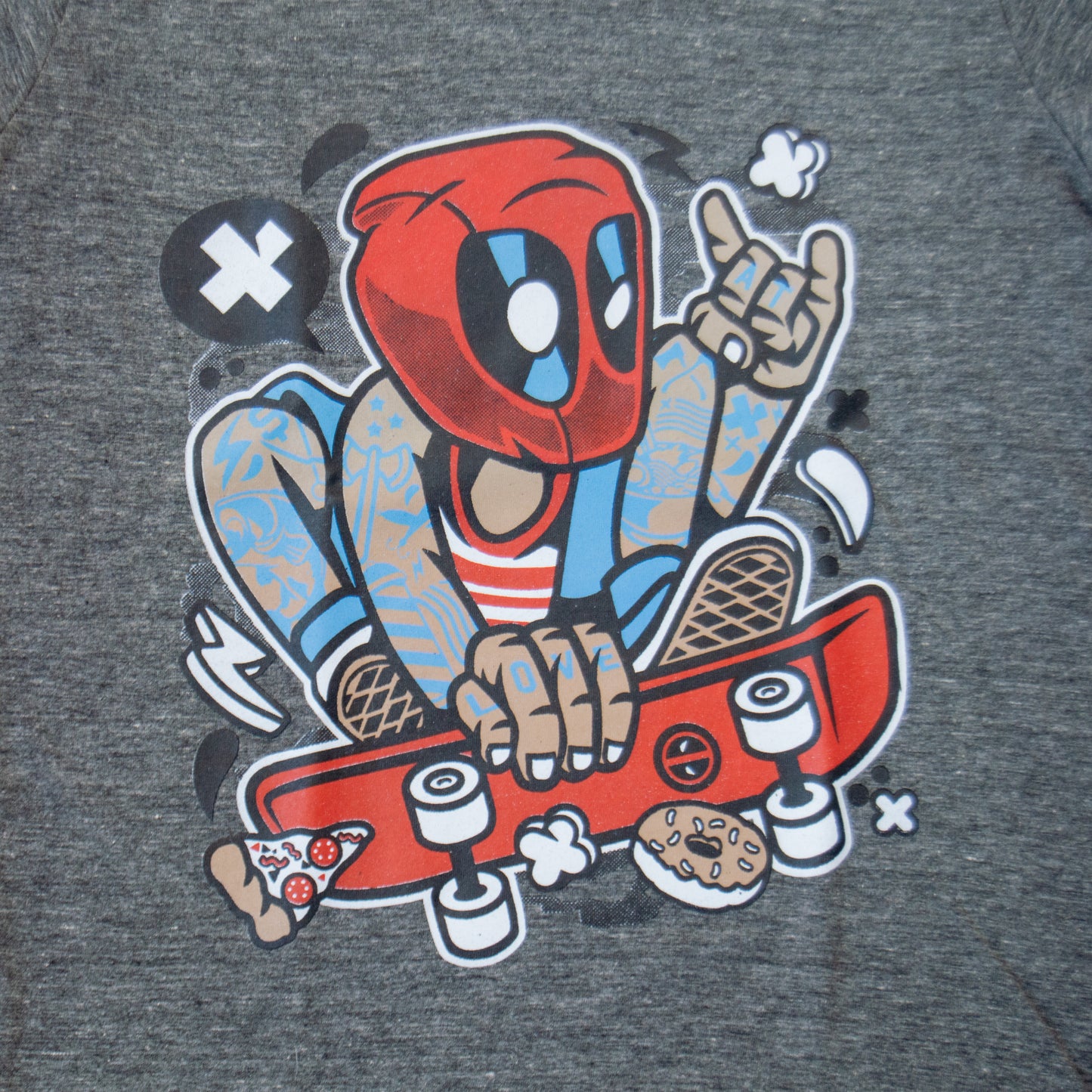 Deadpool Skater Kids T-Shirt