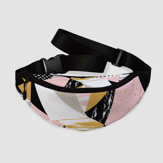 Geometric Glitter Fanny Pack