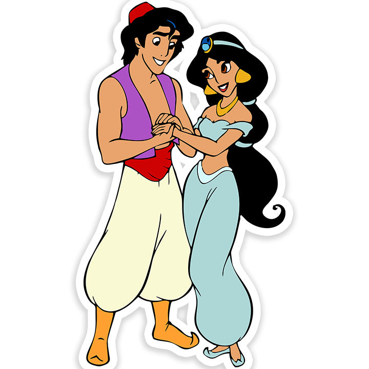 Aladdin & Jasmine Sticker