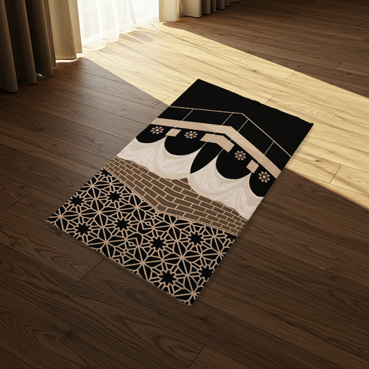 Kaaba geometric pattern premium Prayer Rug