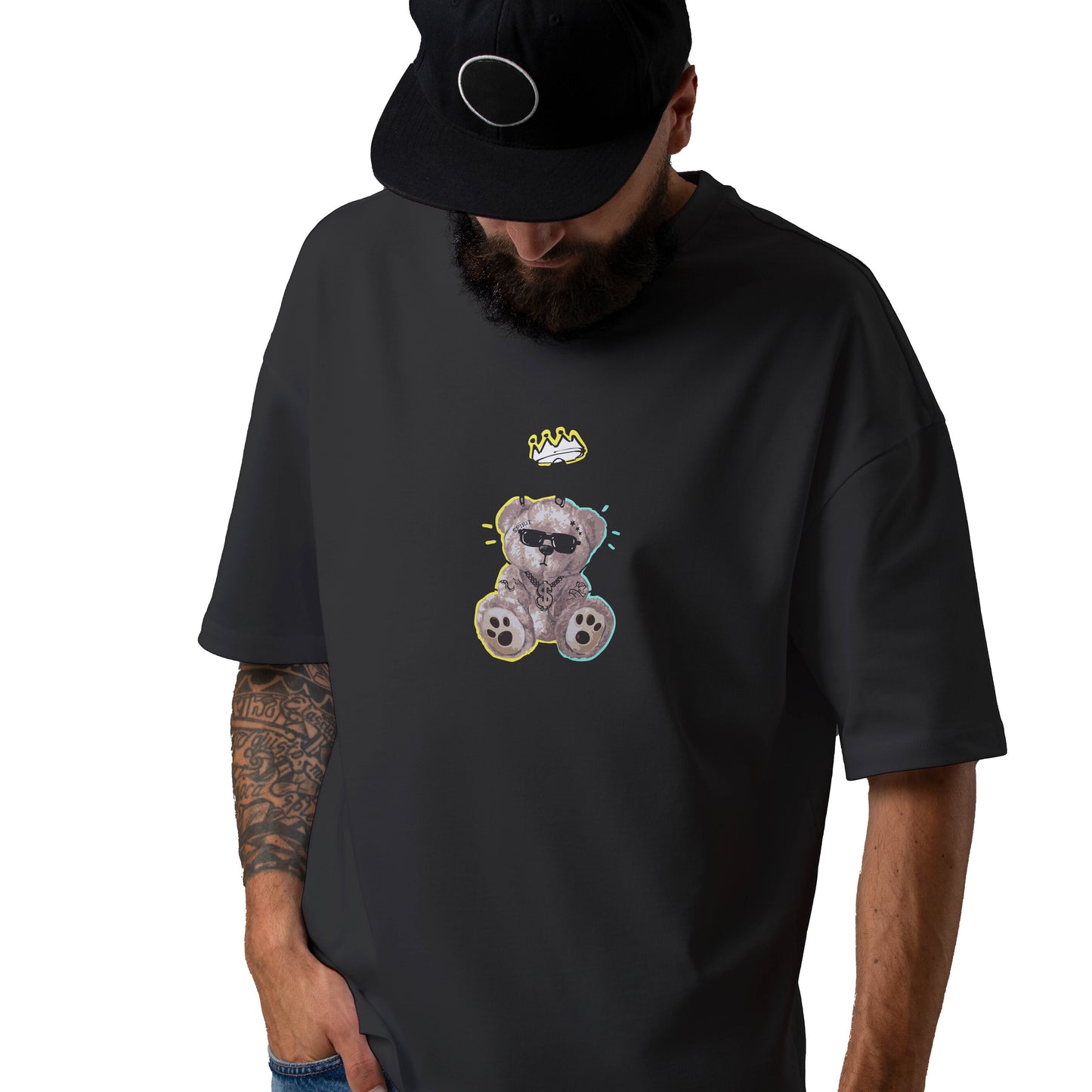 Keep It Away Bear Oversized Tee's