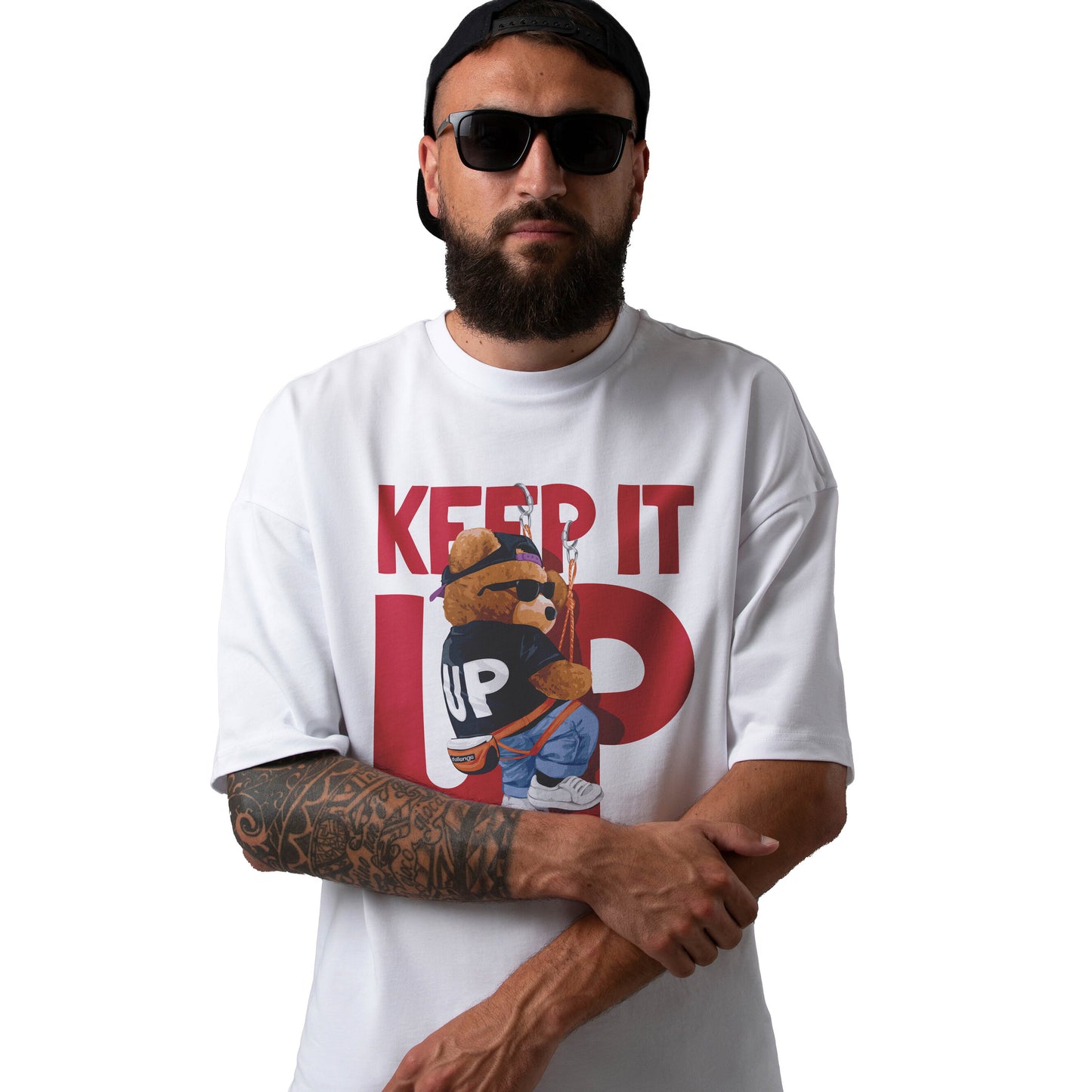 Keep It Up Bear Oversized Tee's