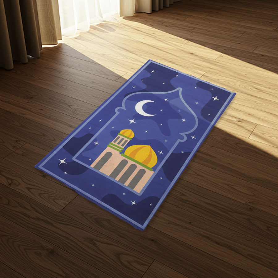 mosque flat kids premium Prayer Rug