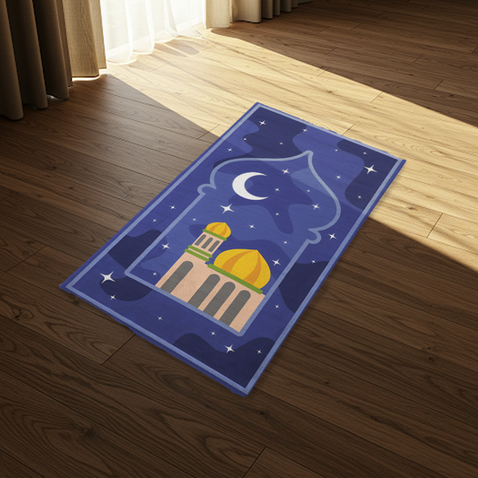 mosque flat kids premium Prayer Rug