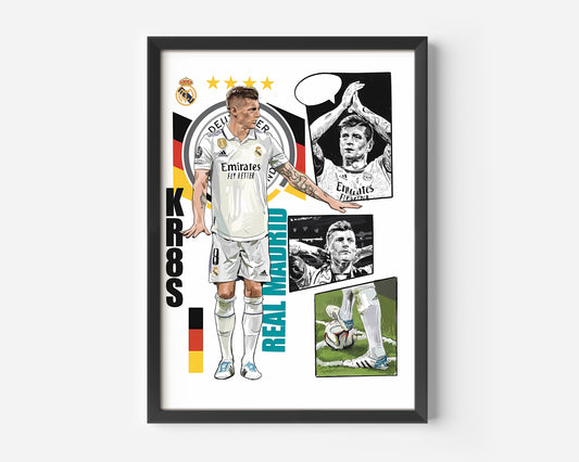 Toni Kroos Cartoon Poster