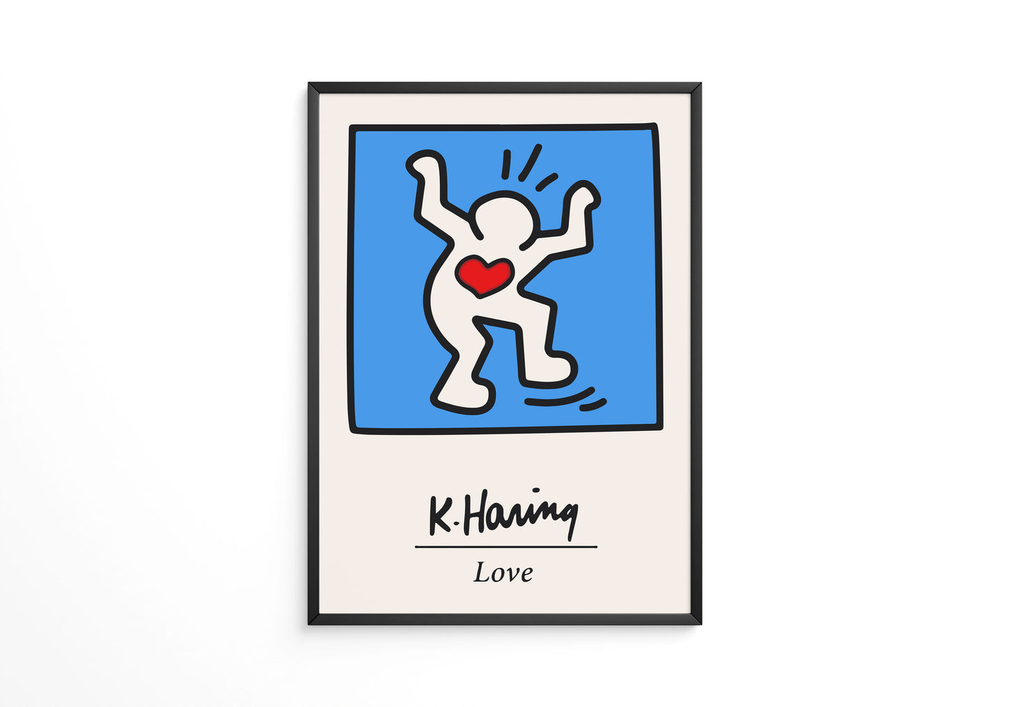 Love Keith Haring Poster