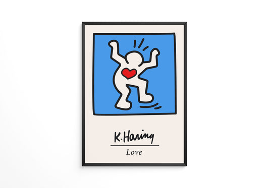 Love Keith Haring Poster