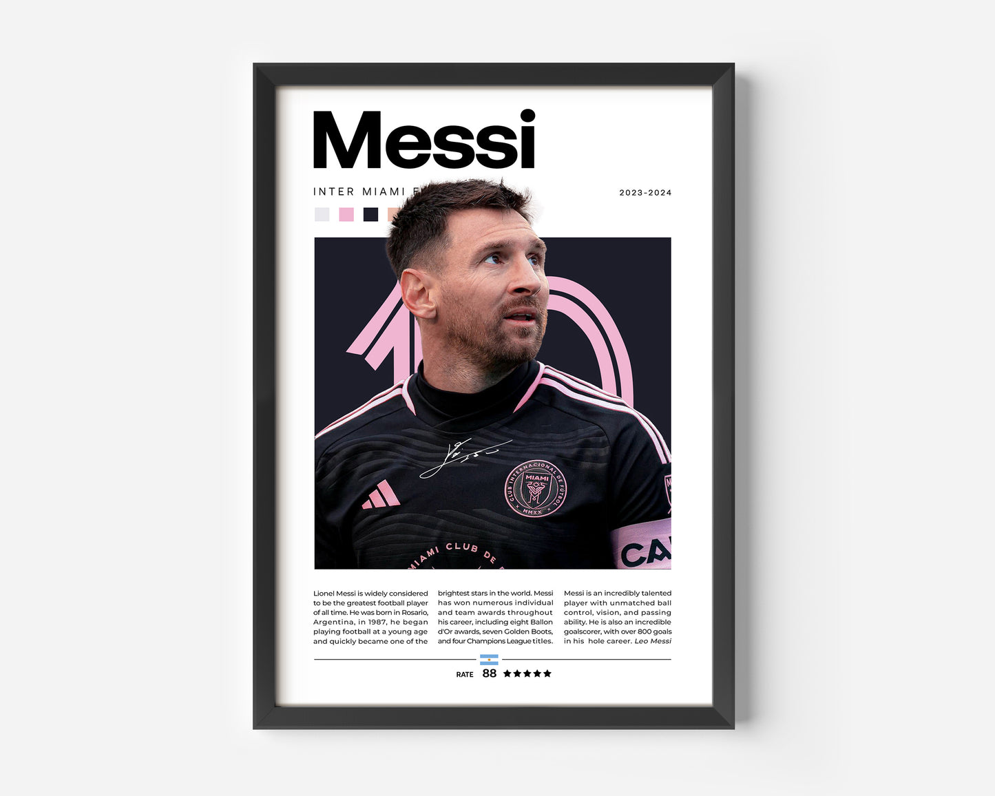 Lionel Messi LA Galaxy Poster