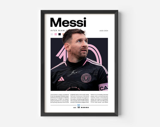 Lionel Messi LA Galaxy Poster