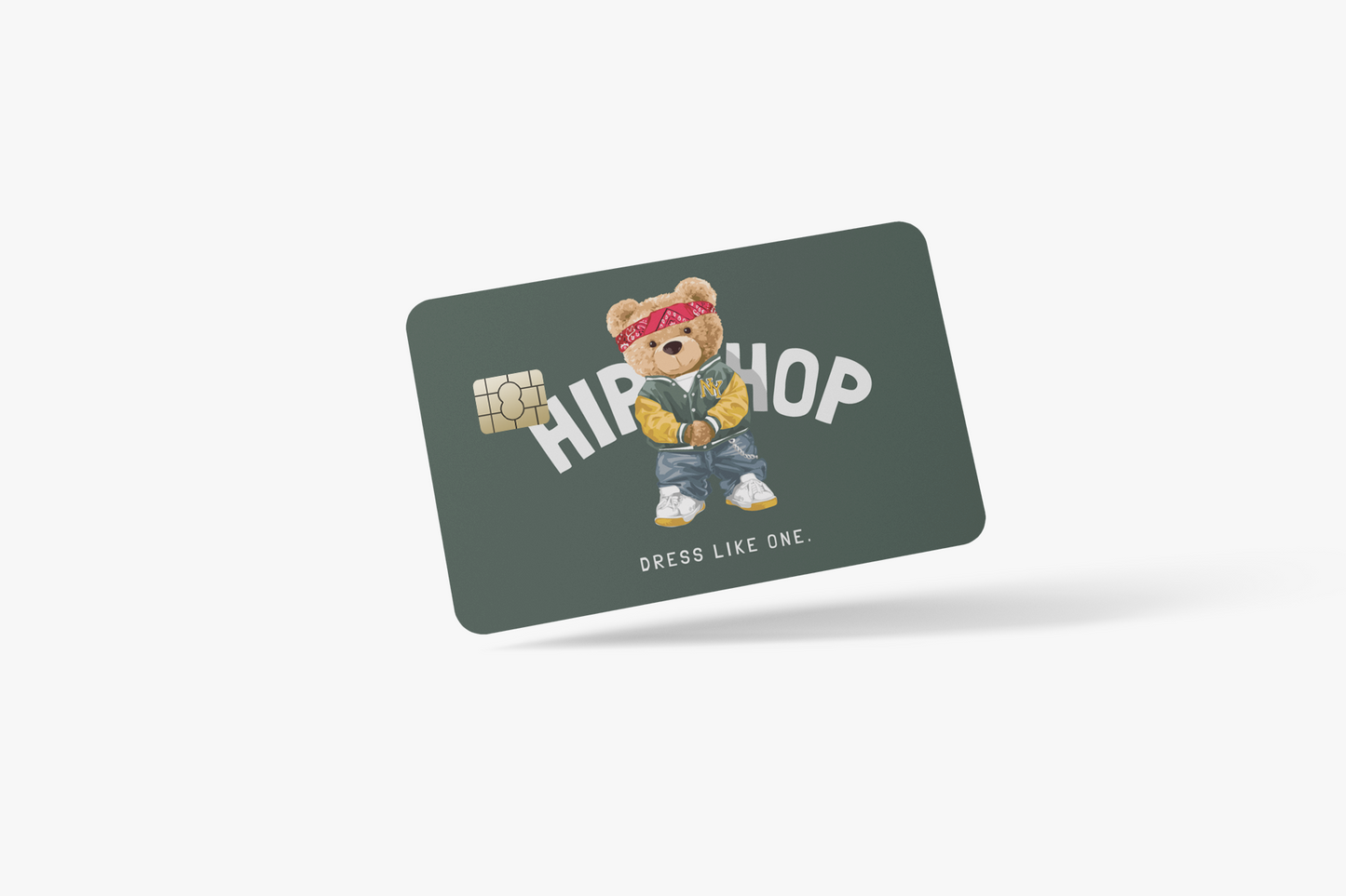 Hip-hop bear Credit Card Sticker