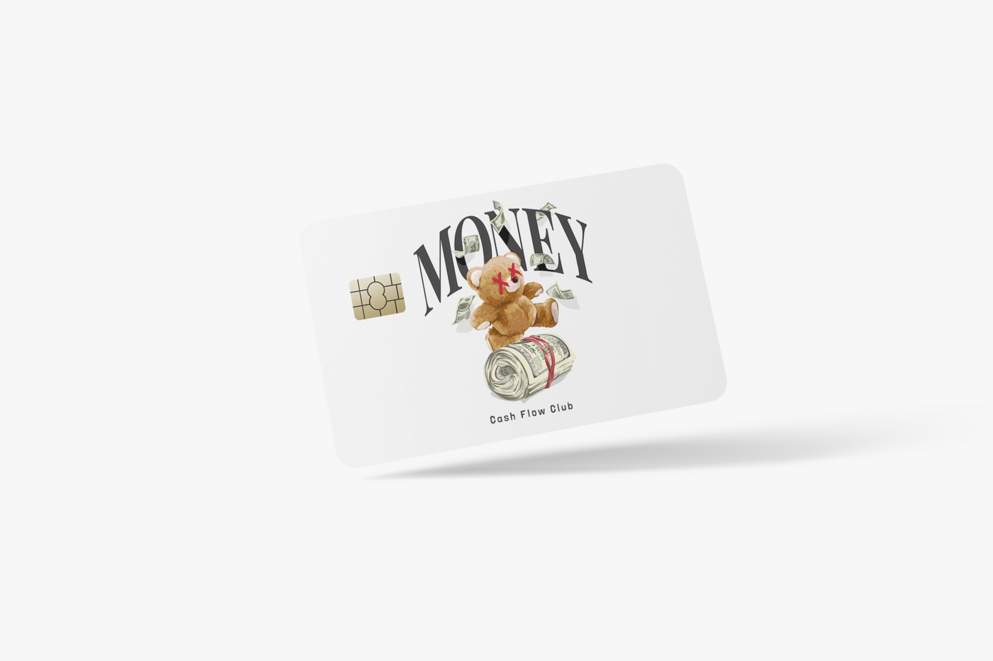 Cash flow bear Credit Card Sticker