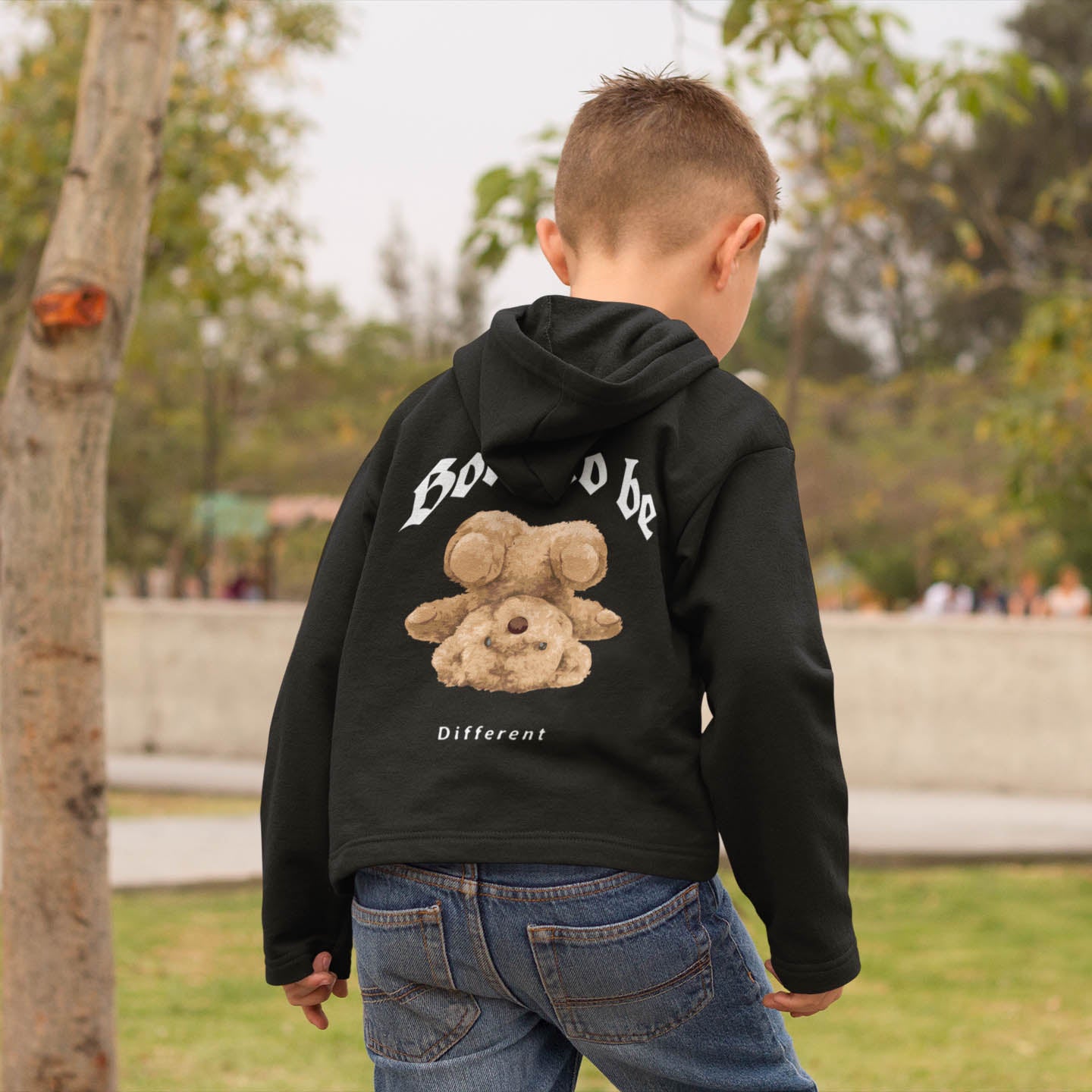 Born to be different Bear Kids Regular Hoodie