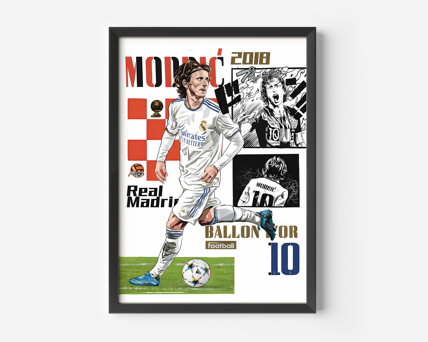 Luka Modric Cartoon Poster