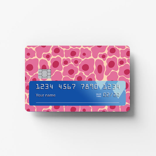 Pink Bloom Credit Card Sticker