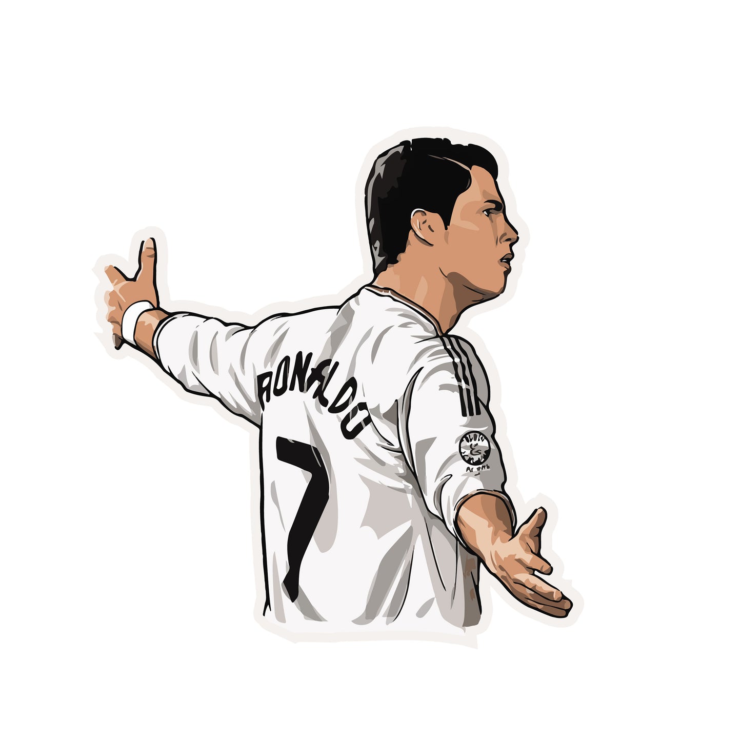 C Ronaldo RM Sticker