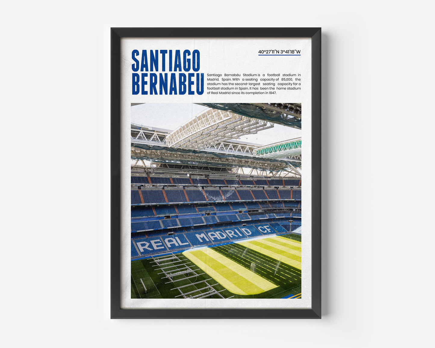 Santiago Bernabéu stadium Poster