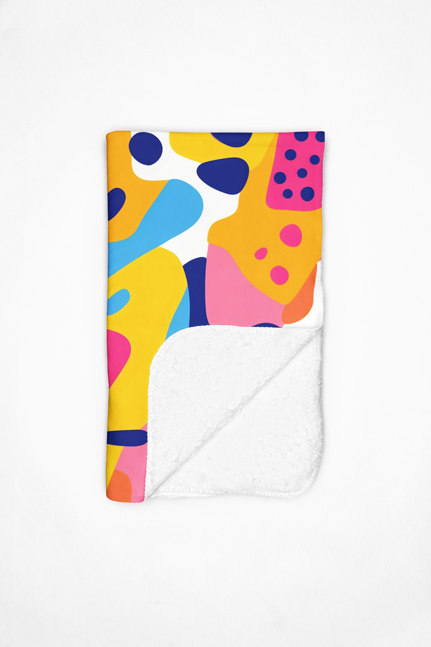 Yellow plus colors abstract blanket