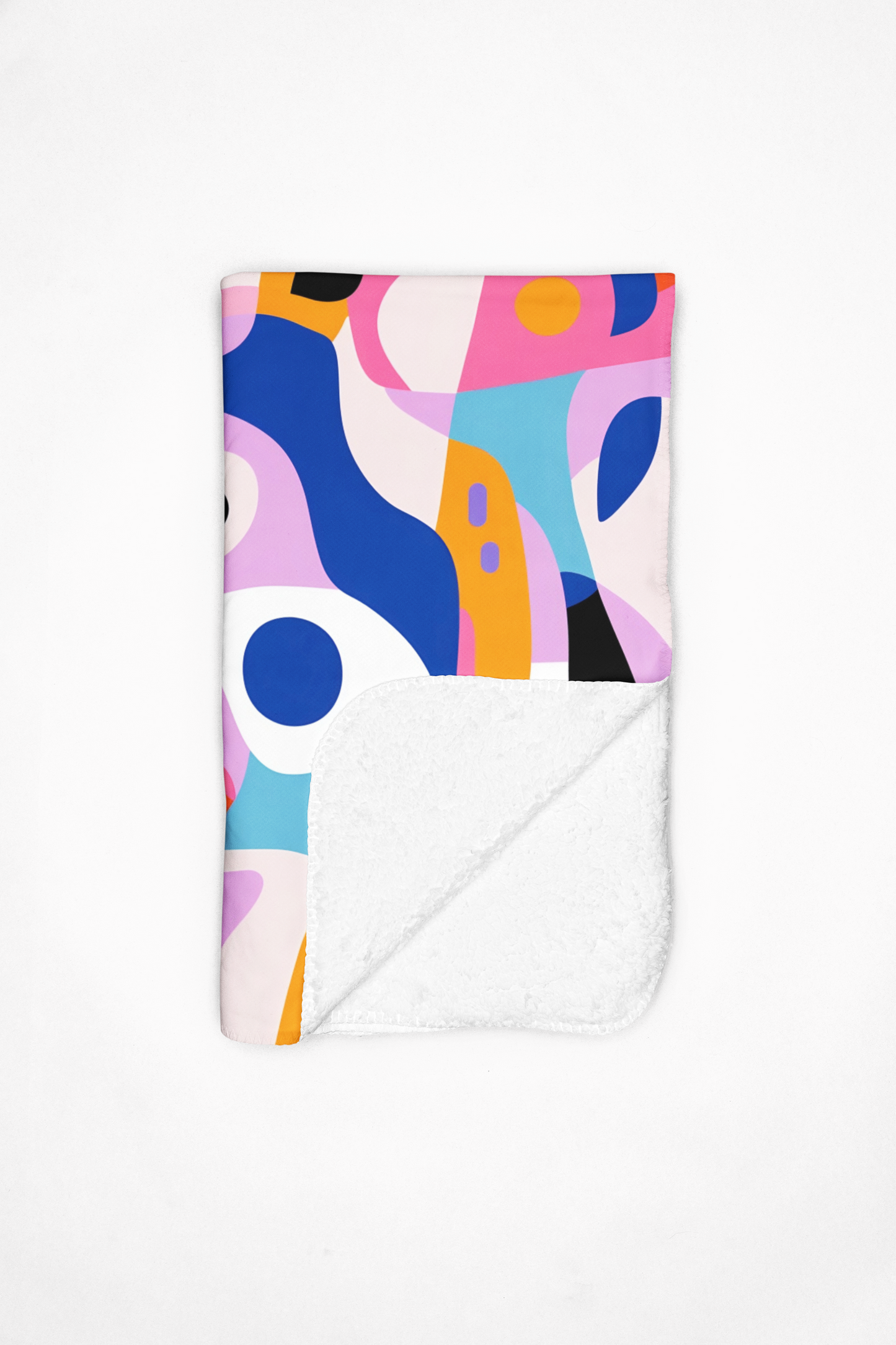 Purple plus colors abstract blanket