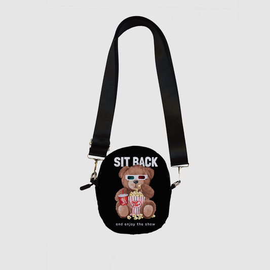 Sit Back Bear Mini Bag