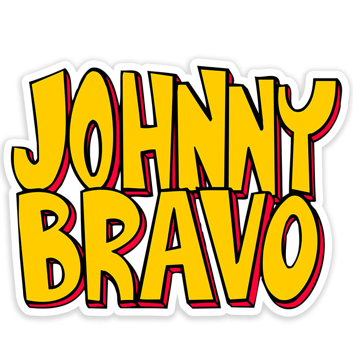 Johnny Bravo logo Sticker