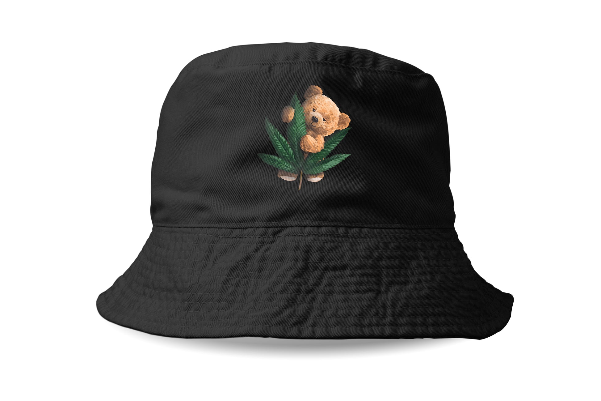 black Stay High Bear Bucket Hat