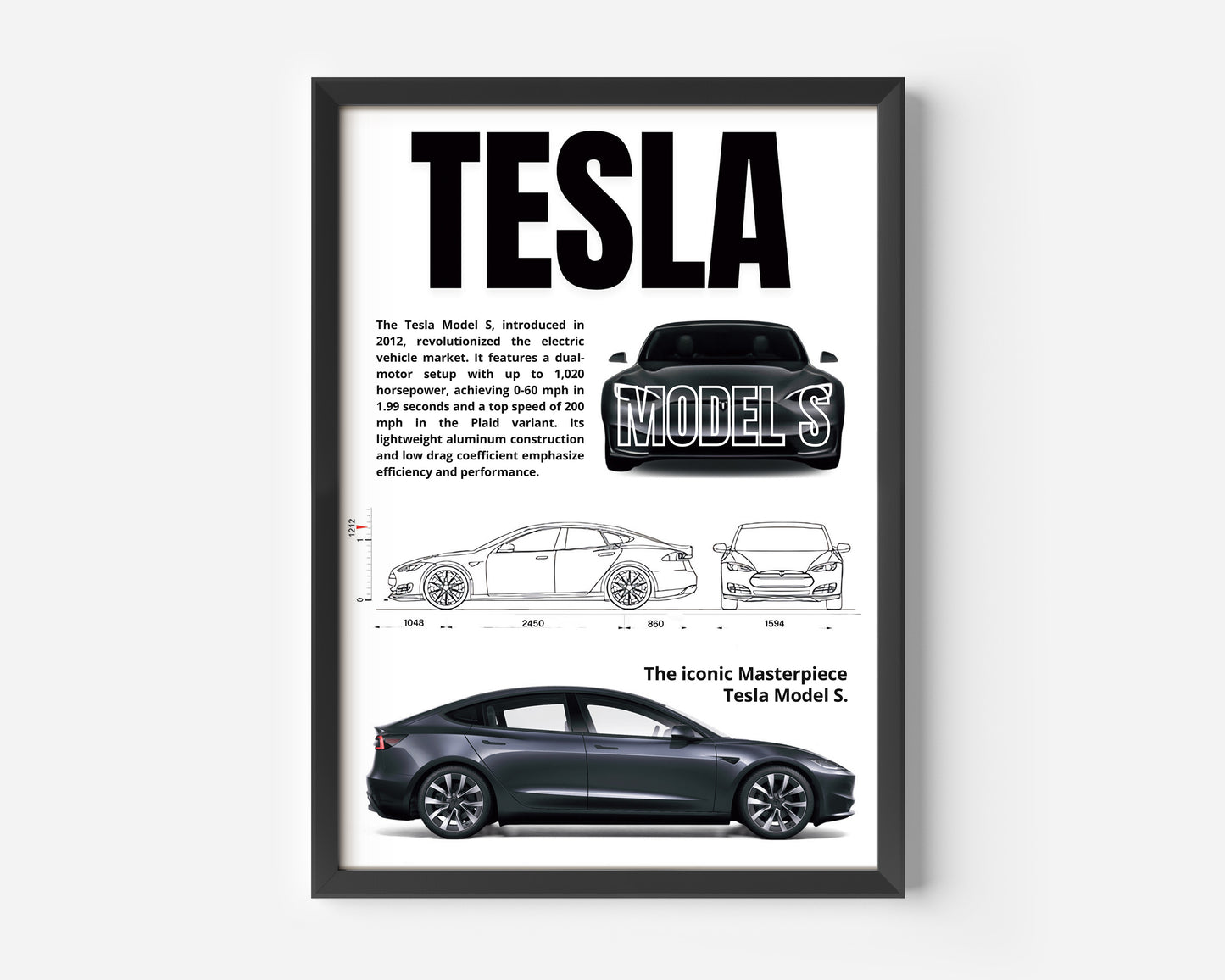 Tesla model S Poster