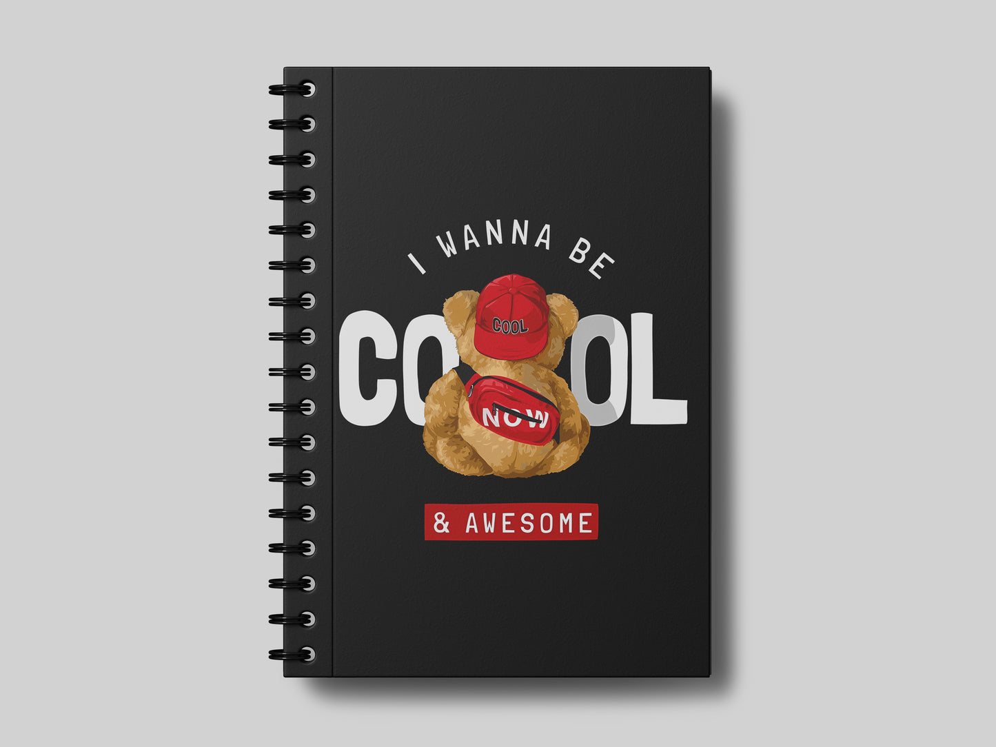 Wanna be cool Bear Notebook