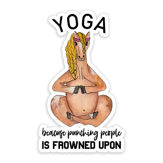 yoga because Sticker