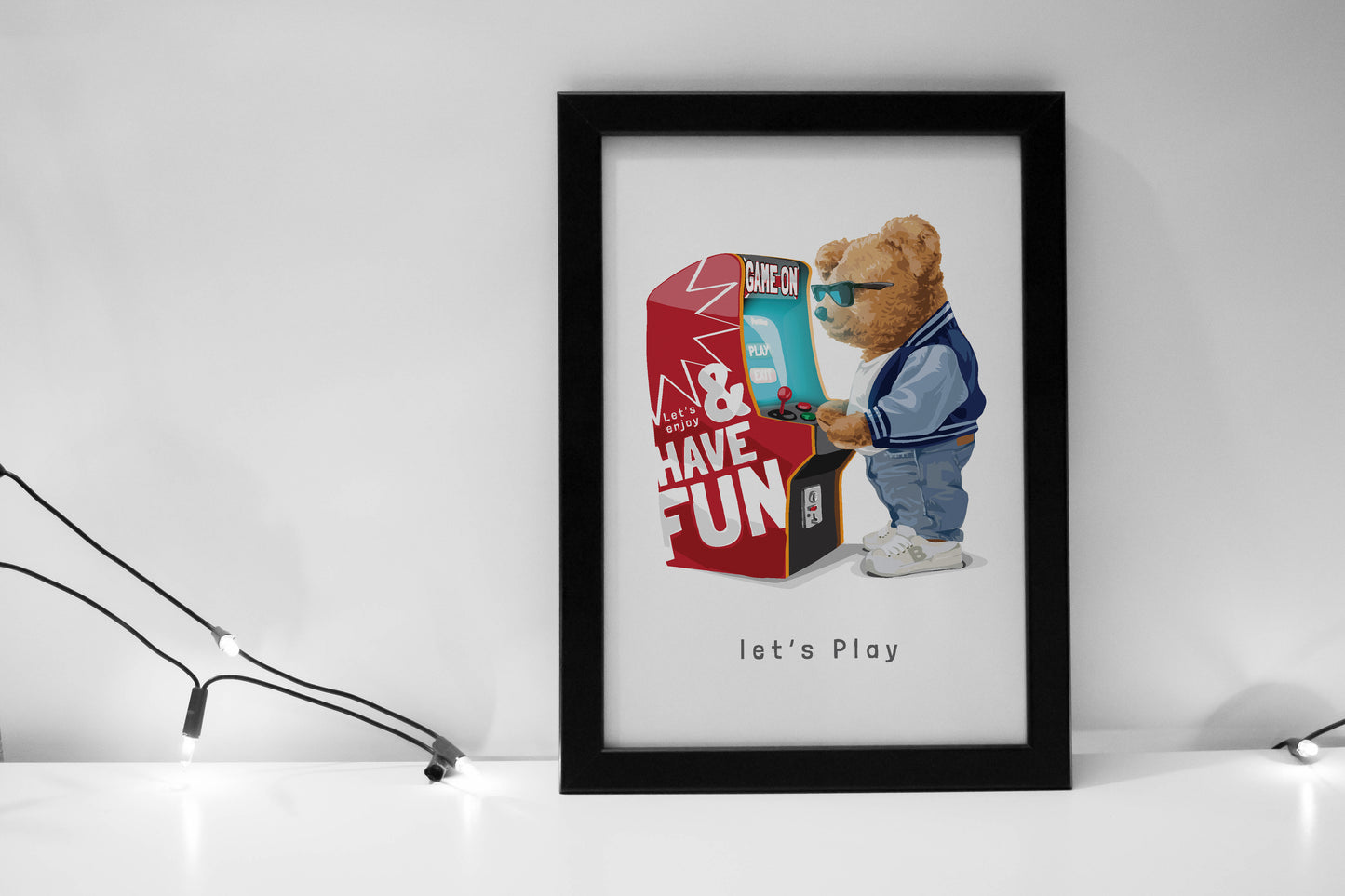 Game on Bear Poster