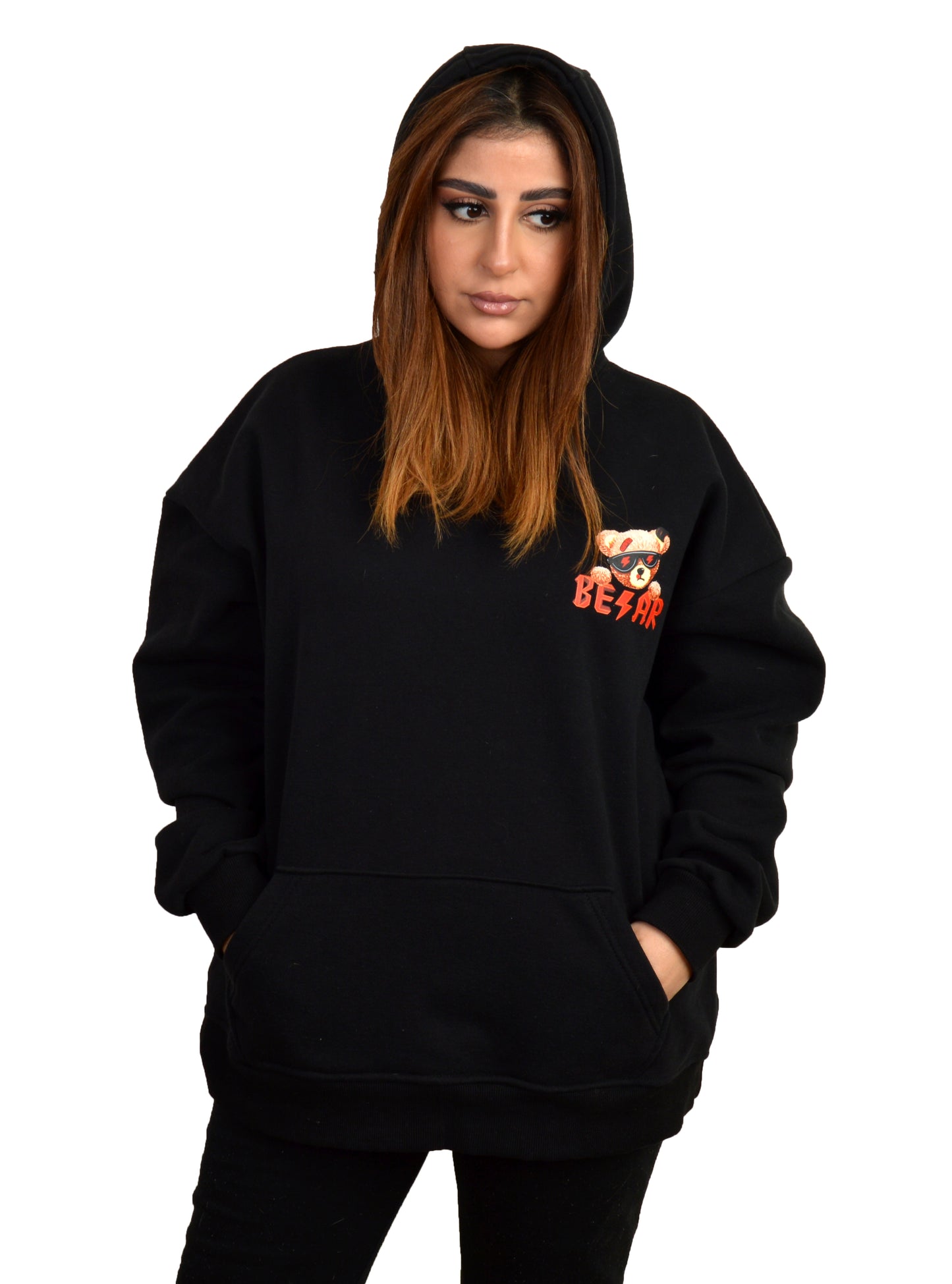 Hip Hop Bear Hoodie Oversized