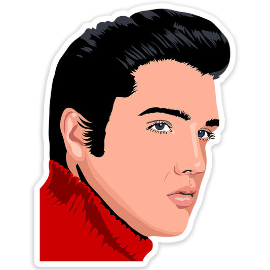 Elvis Face Sticker