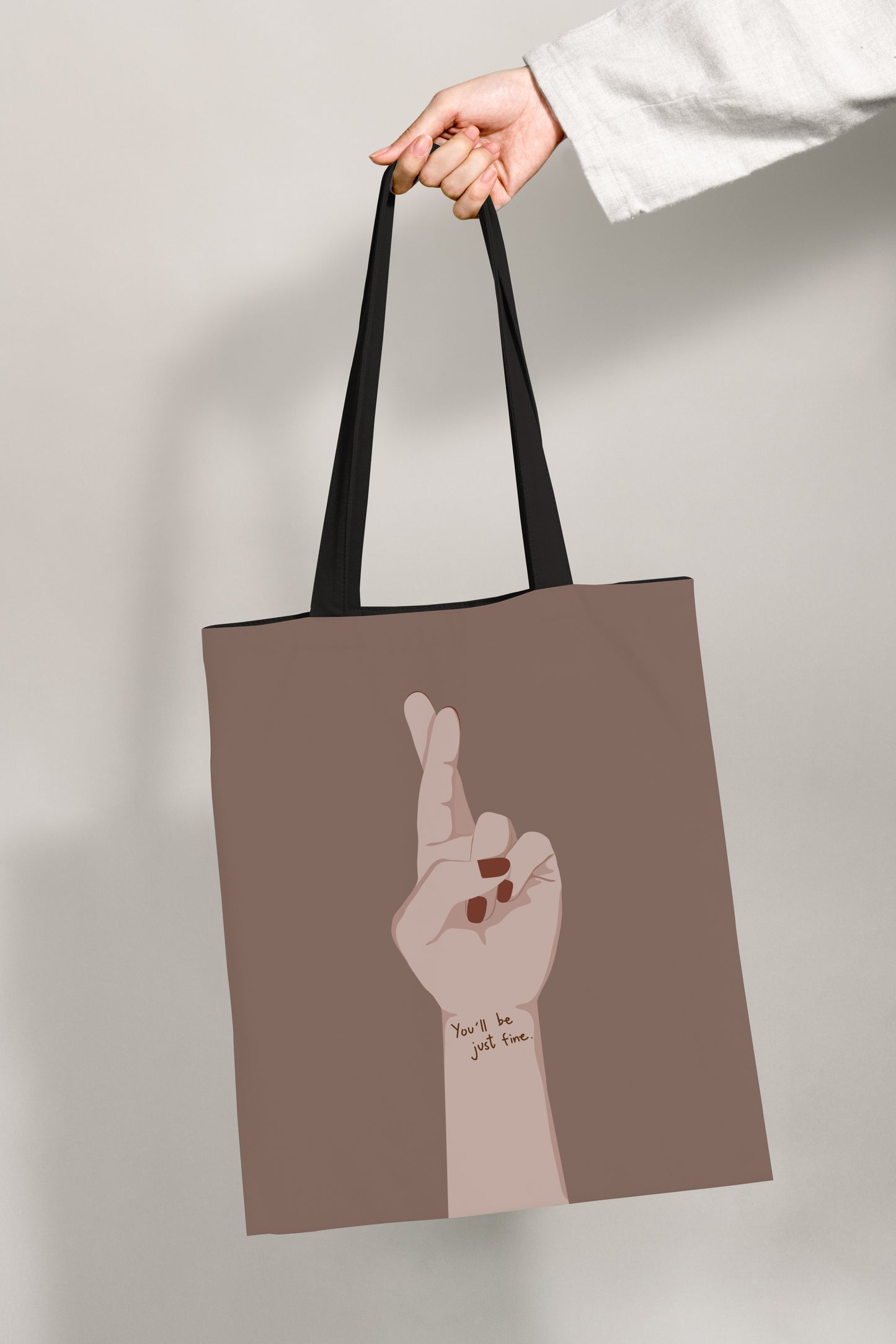 Fingers crossed All-Over Print Tote Bag