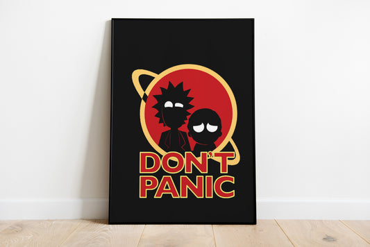 Rick & Morty Don't Panic Poster