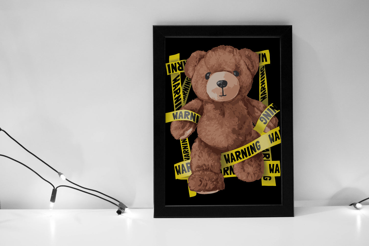 Warning Bear Poster