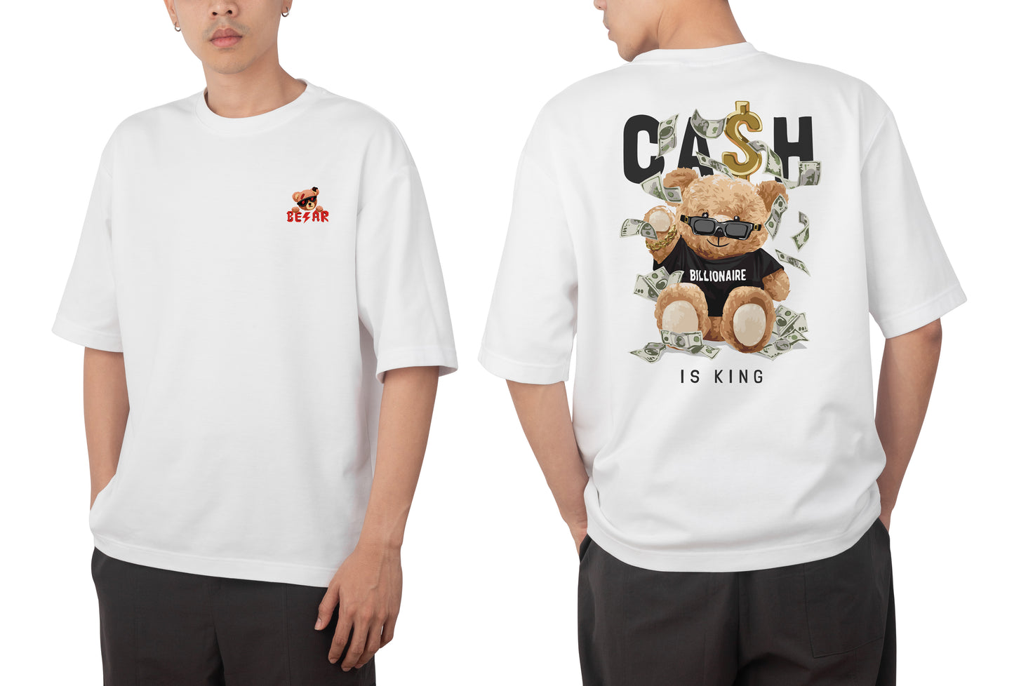 Cash Bear Oversized Tee's